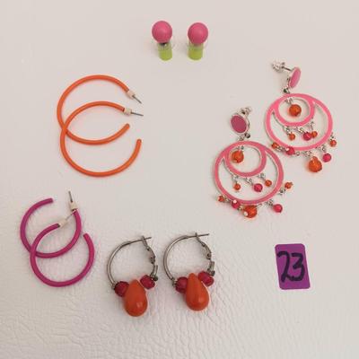 Pink & Orange Earring Assortment