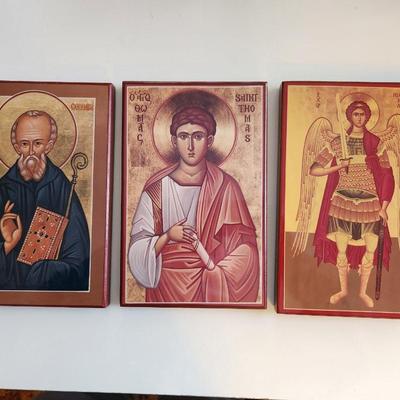 Icons of St. Columba, St. Thomas and St. Michael the Archangel