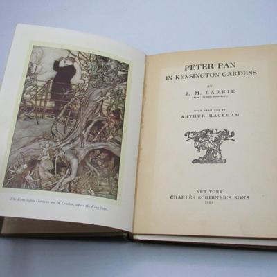 PETER PAN IN KENSINGTON GARDENS: Illustrated, 1906 edition by J.M. Barrie