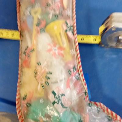 LOT 193 OLD TOY STORE CHRISTMAS STOCKING