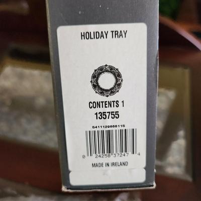Waterford Crystal Holiday Tray 8"