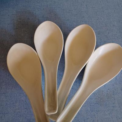 4 asian spoons