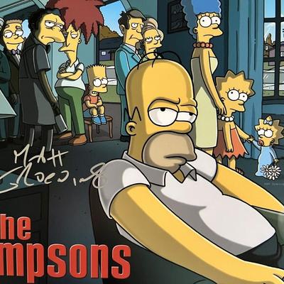 The Simpsons Matt Groening signed photo 