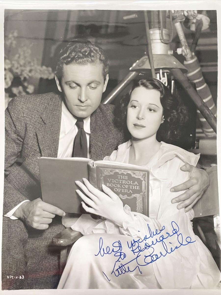 Kitty Carlisle signed photo