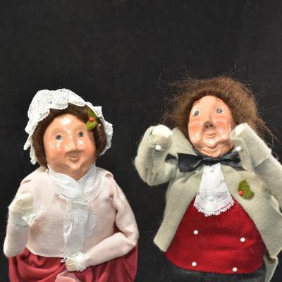 Lot of 5 Vintage Byerâ€™s Choice Carolers 80â€™s & 90â€™s