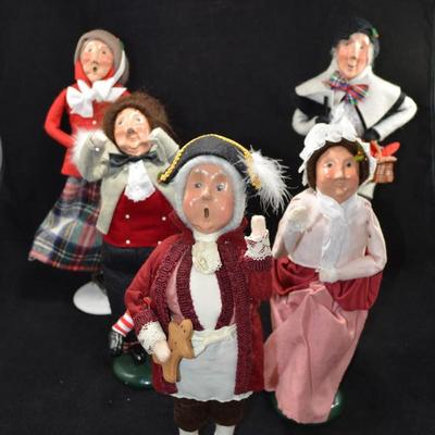 Lot of 5 Vintage Byerâ€™s Choice Carolers 80â€™s & 90â€™s