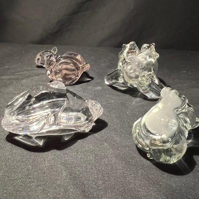 Spode (Signed) & More Lead Crystal Plus Glass Animal Figurines (DR-RG)
