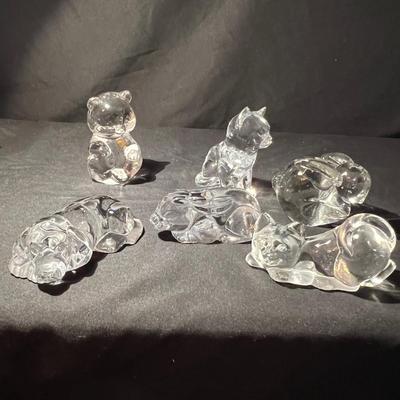 Spode (Signed) & More Lead Crystal Plus Glass Animal Figurines (DR-RG)