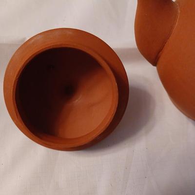 terracotta tea pot