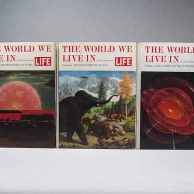The World We Live In by the Editors of LIFE Vintage 3 Volume Set