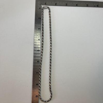 925 silver necklace rope chain