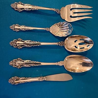 Reed & Barton Grande Renaissance Sterling 5 Piece Hostess Set