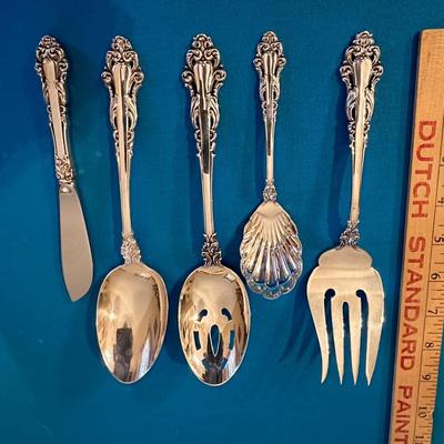 Reed & Barton Grande Renaissance Sterling 5 Piece Hostess Set