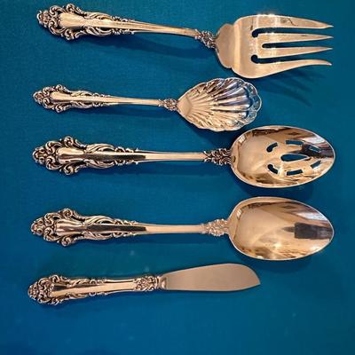 Reed & Barton Grande Renaissance Sterling 5 Piece Hostess Set