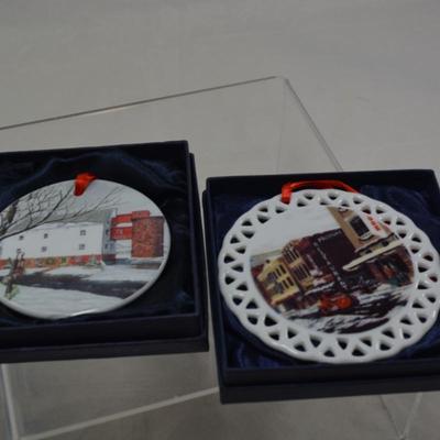 Lot of 5 Local Peggy Anderson Christmas Ornaments