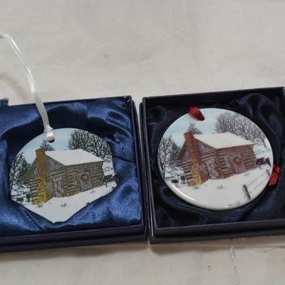 Lot of 5 Local Peggy Anderson Christmas Ornaments