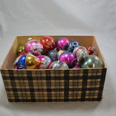 Lot of Over 50 Vintage Christmas Ornaments-AS IS