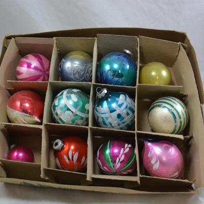 Lot of Vintage Christmas Ornaments-All In Boxes-AS IS