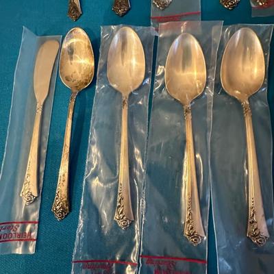 HEIRLOOM STERLING DAMASK ROSE FLATWARE LOT