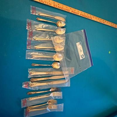 HEIRLOOM STERLING DAMASK ROSE FLATWARE LOT