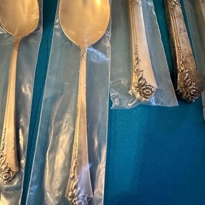 HEIRLOOM STERLING DAMASK ROSE FLATWARE LOT