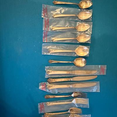 HEIRLOOM STERLING DAMASK ROSE FLATWARE LOT