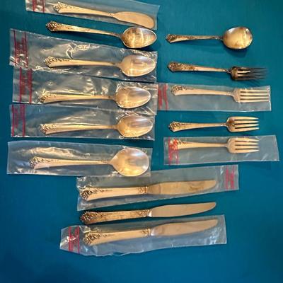 HEIRLOOM STERLING DAMASK ROSE FLATWARE LOT