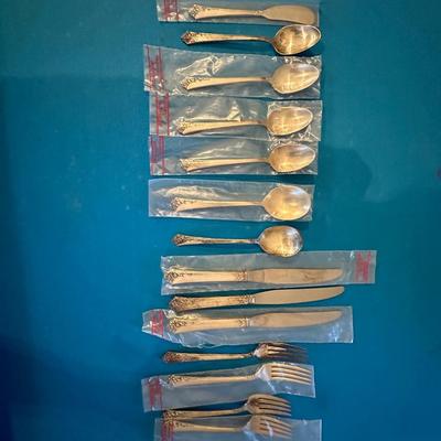 HEIRLOOM STERLING DAMASK ROSE FLATWARE LOT