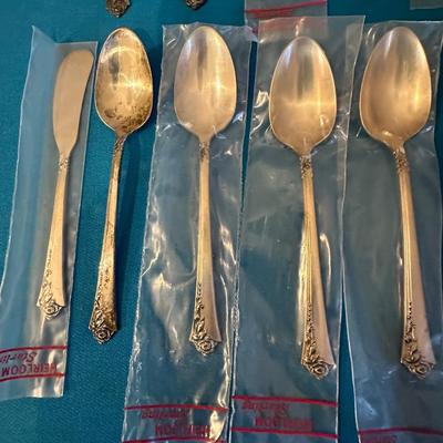 HEIRLOOM STERLING DAMASK ROSE FLATWARE LOT