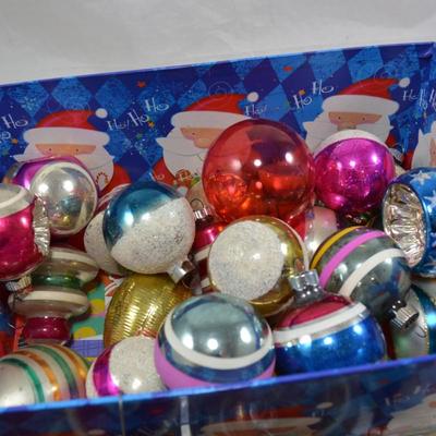 Lot of Loose Vintage Glass Christmas Ornaments