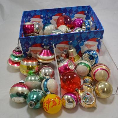 Lot of Loose Vintage Glass Christmas Ornaments