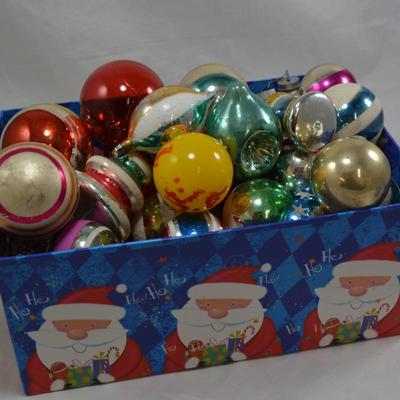 Lot of Loose Vintage Glass Christmas Ornaments