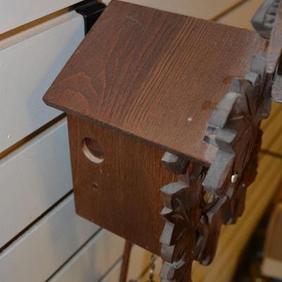 Small Vintage German Cuckoo Clock, Working 10â€x7â€x4â€