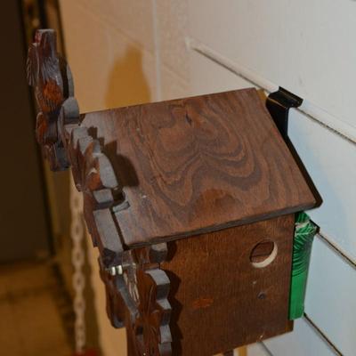 Small Vintage German Cuckoo Clock, Working 10â€x7â€x4â€