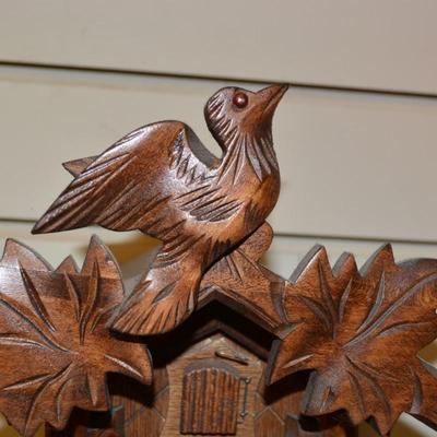 Small Vintage German Cuckoo Clock, Working 10â€x7â€x4â€