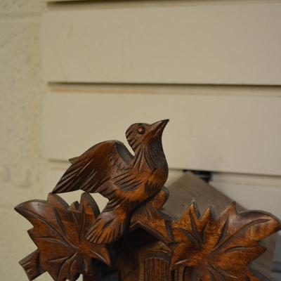 Small Vintage German Cuckoo Clock, Working 10â€x7â€x4â€