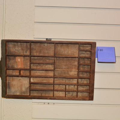 Small Antique/Vintage Hamilton Type-Set Drawer 18â€x10.5â€