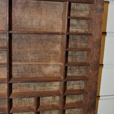 Small Antique/Vintage Hamilton Type-Set Drawer 18â€x10.5â€