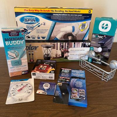 New In Box Solar Lights, Spin Scrubber & More (DR-RG)