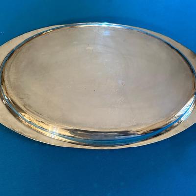 TIFFANY & CO STERLING SILVER OVAL TRAY SHELL DESIGN