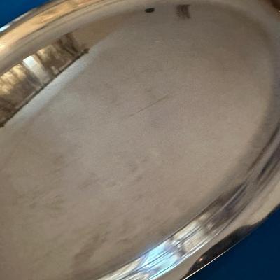 TIFFANY & CO STERLING SILVER OVAL TRAY SHELL DESIGN