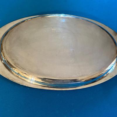 TIFFANY & CO STERLING SILVER OVAL TRAY SHELL DESIGN