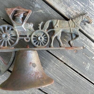 VINTAGE CAST IRON FARM BELL