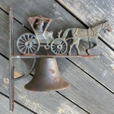 VINTAGE CAST IRON FARM BELL
