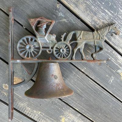 VINTAGE CAST IRON FARM BELL