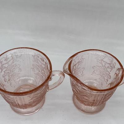 2 sets of Handle sugar bowl and small Pitcher creamer