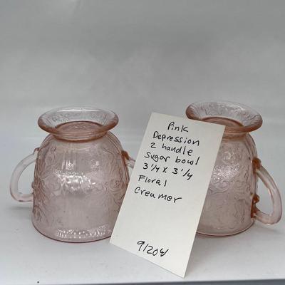 2 sets of Handle sugar bowl and small Pitcher creamer
