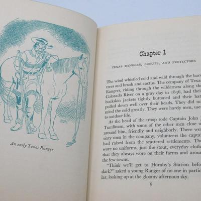 The Real Book About The Texas Rangers Allyn Allen Vintage 1952 Illustrated Old West Book