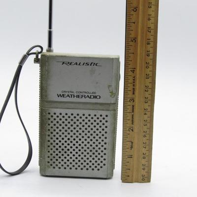 Vintage Realistic Crystal Controlled Weatheradio Model No. 12-151A Handheld Radio