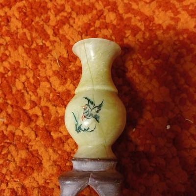 Carved Soapstone Handmade Vase